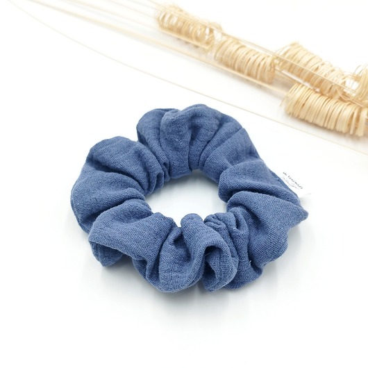 gumki do włosów Scrunchie/frotka Blue