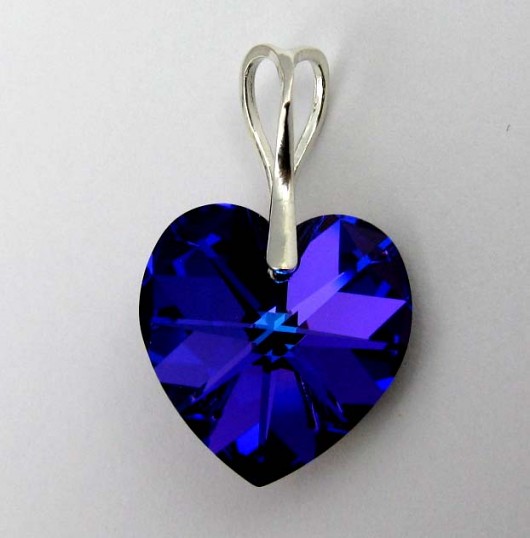kryształ Swarovski Heart w srebrze PRYZMAT
