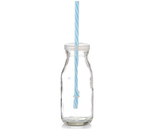 Butelka ze słomką Enjoy Blue 250 ml MIA home