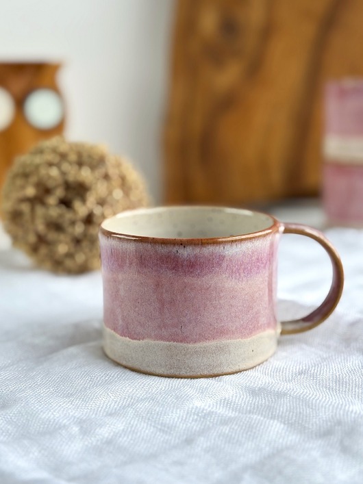 kubki Prosta filiżanka / kubek ręcznie robiony 250 ml  - Malinowy mus