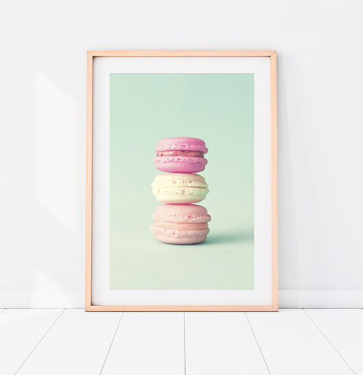 obrazy i plakaty do pokoju dziecięcego Plakat Pastelowy Makaroniki - Plakat dziecięcy