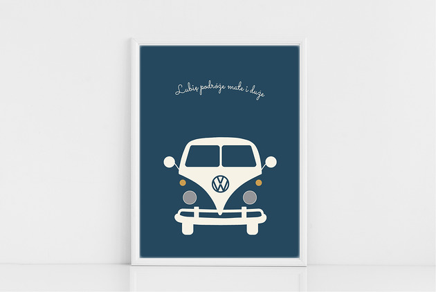 VAN RETRO 30x40cm HI LITTLE