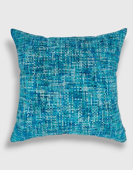poduszki plecione Niebieska - turkusowa poduszka dekoracyjna 50x50 Stella - melanż