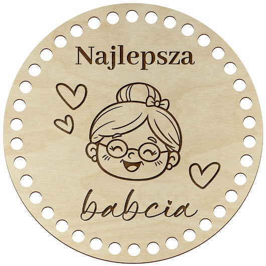 skrzynki, kufry i pudła Prezent na Dzień Babci Baza do Szydełkowania Podstawa Koszyka Torebki 20cm