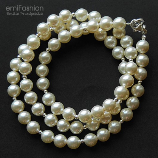 Naszyjnik kryształ Swarovski Cream Pearl MAREMI Jewelry