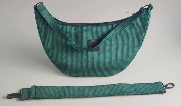 torby na ramię Banan sztruksowy