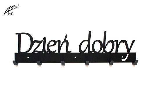 Wieszak na ubrania Dzień dobry Pomysł na Prezent ArtSteel