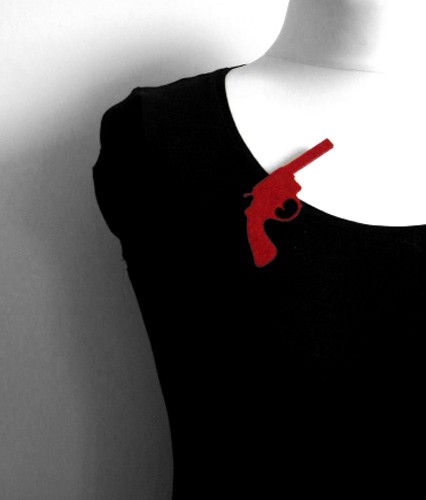 felt gun... felt label
