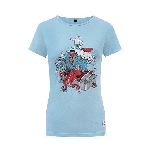 T shirt "Na fali" Raw Wear