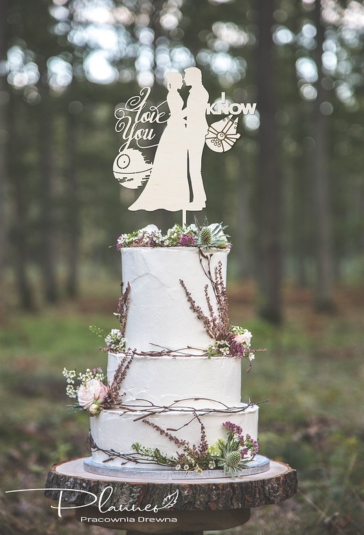 dodatki ślubne Toper Topper na tort Gwiezdne Wojny
