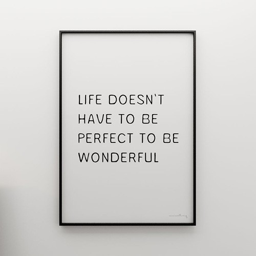 WONDERFUL LIFE... - grafika 70x50 MINIMALLIVING