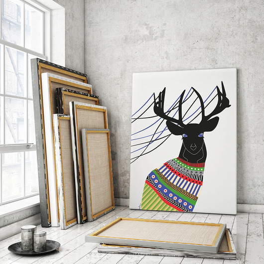 Deer - obraz na płótnie Kreska