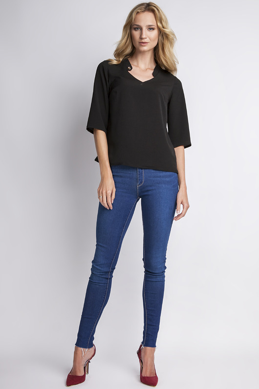 LEKKA BLUZKA, BLU116 czarna Lanti