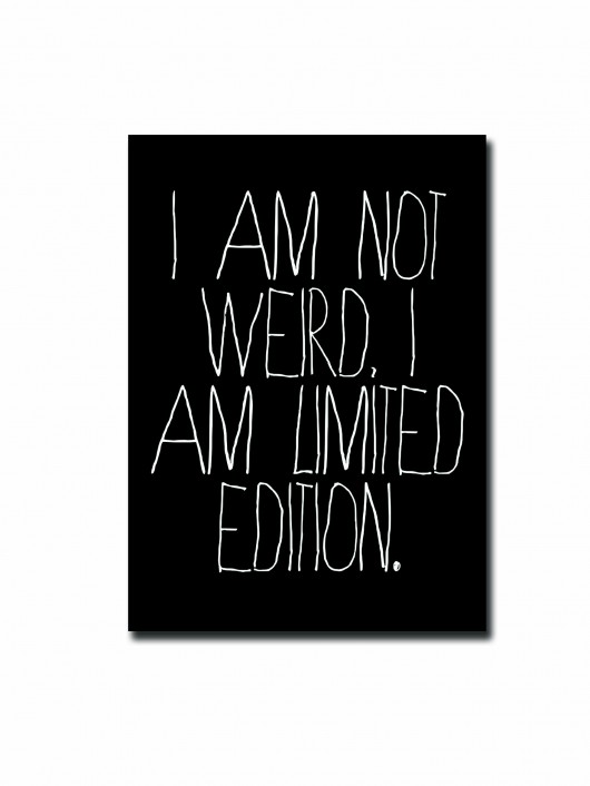 inne Really Black LIMITED EDITION PostCard 