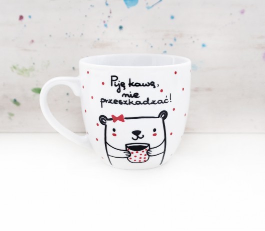 Piję kawę, nie przeszkadzać! - kubek XL miamilu