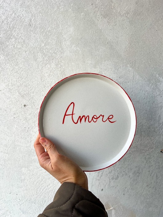 patery i talerze Talerz porcelanowy AMORE / 21 cm