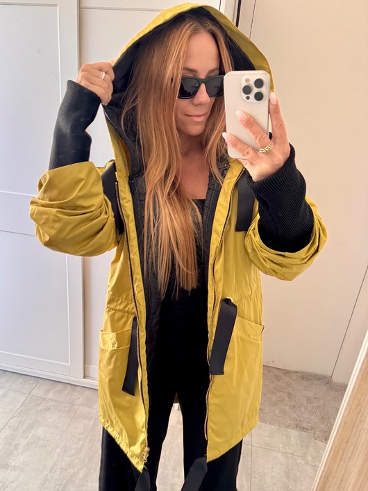 kurtki damskie Parka SNOW Dusty Yellow