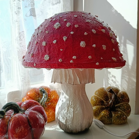 lampy stołowe Lampka nocna muchomorek