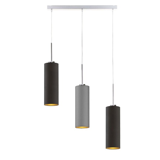 lampy wiszące 3-punktowa lampa wisząca do kuchni BORNEO GOLD