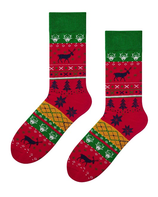 Skarpetki świąteczne męskie  Skandynawskie Popsox