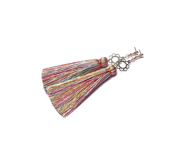 Kolczyki BOHO - flower rose gold  Katia i krokodyl