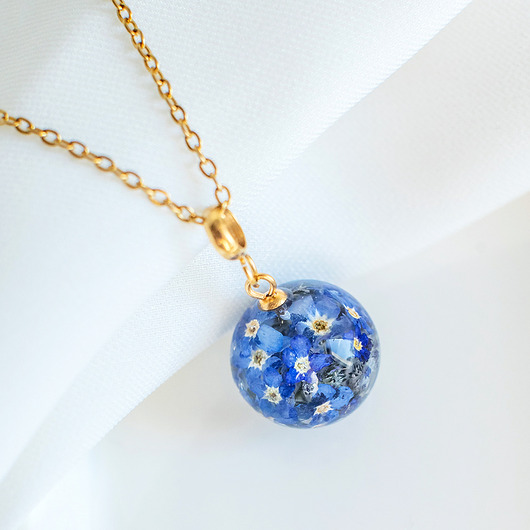 wisiory Wisiorek z niezapominajkami