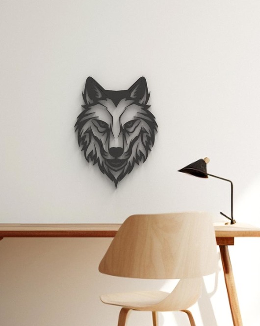 Ozdoby na ścianę Wolf - Wilk- ozdoba- nowoczesna dekoracja ścienna- na prezent