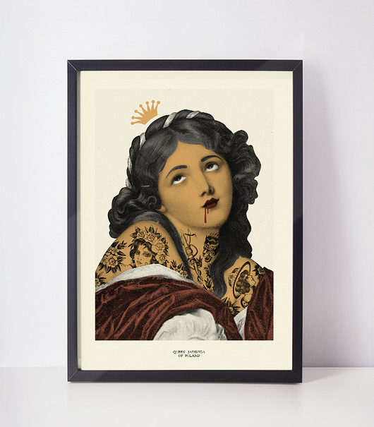 plakaty plakat  queen jadwiga of poland   50x70