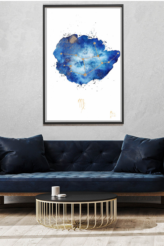plakaty Gwiazdozbiór Panny Znak Zodiaku PANNA Plakat