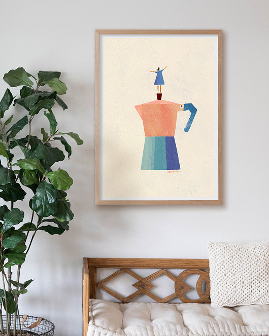 plakaty Kawa na dzień dobry - plakat 50x70 cm