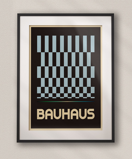 plakaty Minimalistyczny plakat - Bauhaus #28 - Do salonu, sypialni, biura