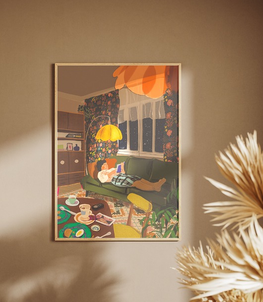 plakaty Plakat "Czytaczka" A4 (21x30)