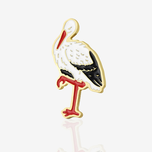 przypinki Pins "Bocian"
