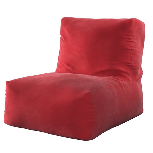 Pufa fotel Poppy Velvet Intensywna Czerwień Yellow Tipi