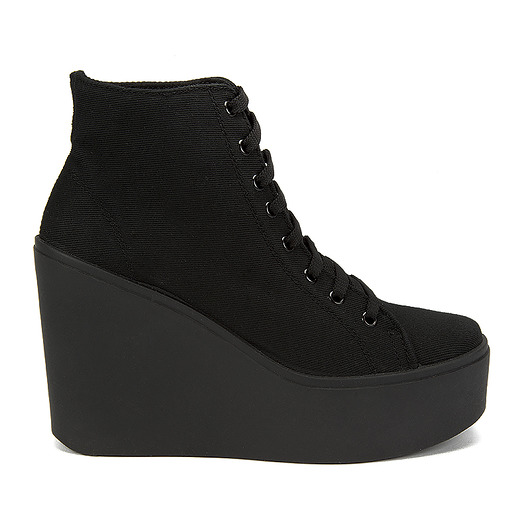 ALTERCORE botki na koturnie Bird Vegan Black Altercore