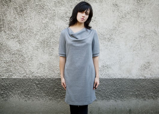 Gray Zipped Dress  Lets Funky