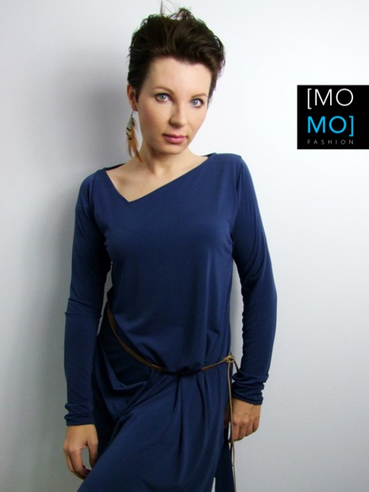 sukienki midi damskie Tunika/Sukienka GRANAT by momo