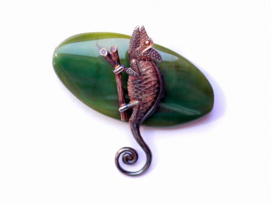 Kameleon mały - wisiorek VENUS GALERIA