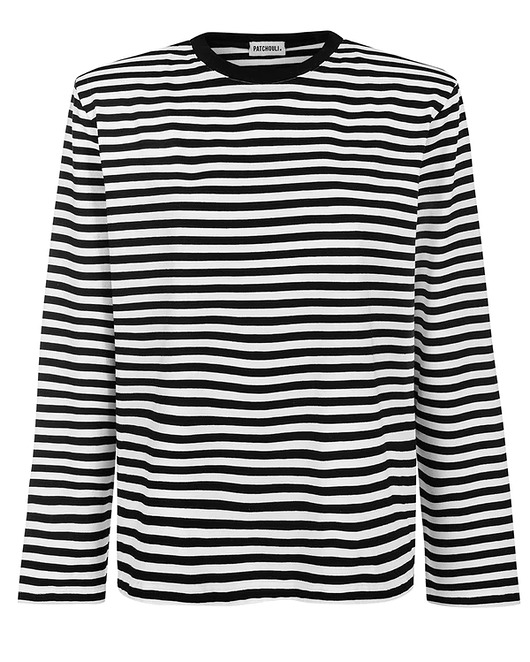 bluzki z długim rękawem damskie Bluzka longsleeve Art stripes crew neck