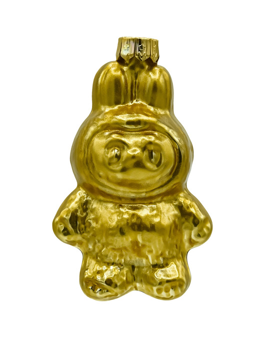 bombki Bombka choinkowa szklana ręcznie malowana: Labubu: 24k Gold