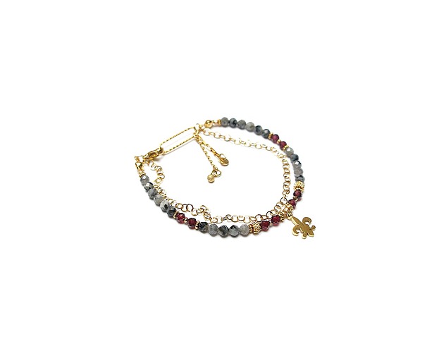 bransoletki z kamieni naturalnych Larvikit /14.11.25/ - bransoletka - Szlachetna kolekcja