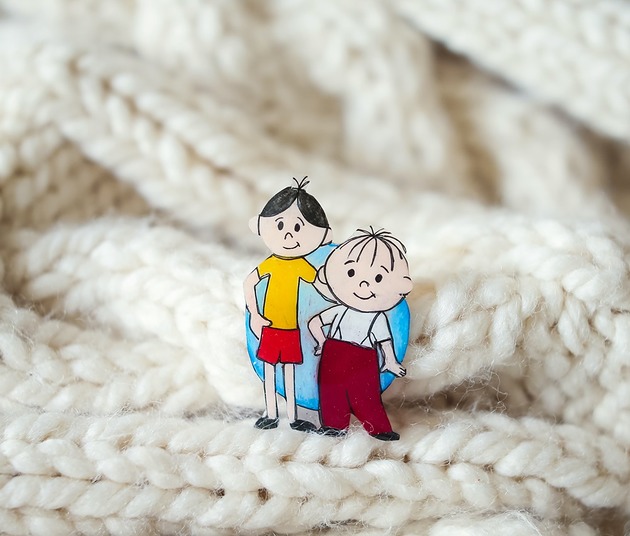 broszki Bolek i Lolek