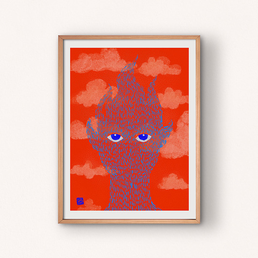 grafiki i ilustracje Fire head
