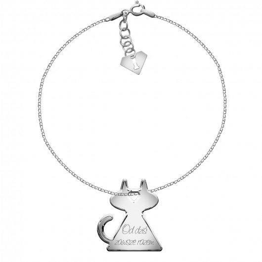 Bransoletka Charming - kotek grawer by ilo