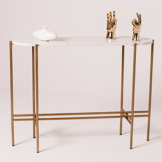 stoliki kawowe konsola Glam, marmur Calacatta, marmurowa