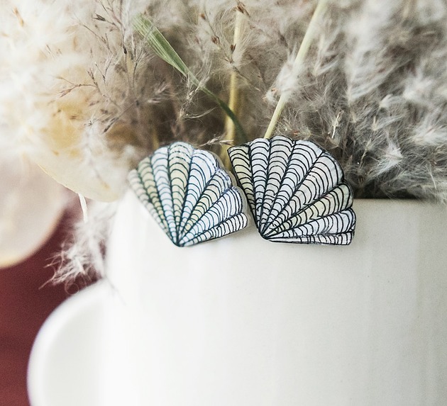 klipsy Klipsy muszelki