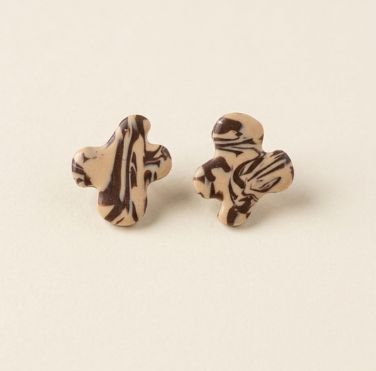 kolczyki z masy plastycznej Kolczyki Chocolate mini