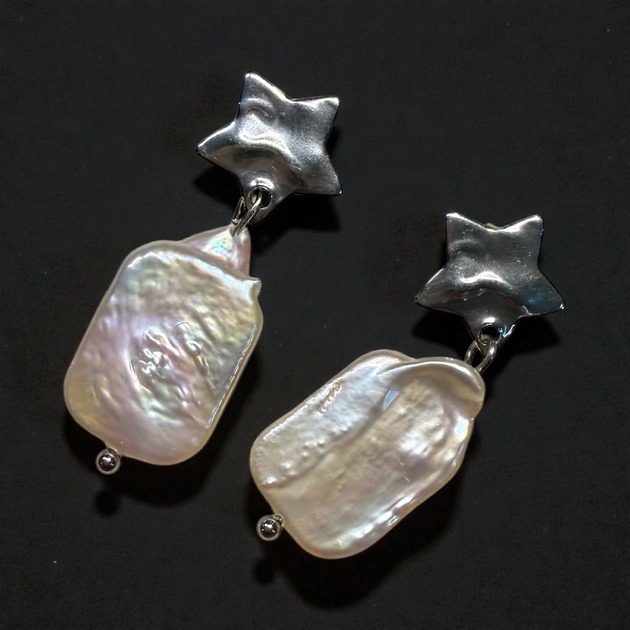 kolczyki z kamieniami Oryginalne kolczyki Komety