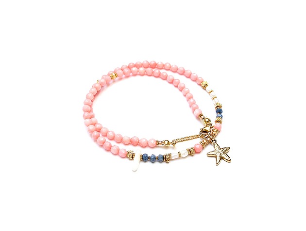 chokery Sea collection - Koral pink vol. 2 /choker/ 12.04.26
