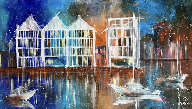 obrazy Magiczny wieczór. Gdańsk. Giclee